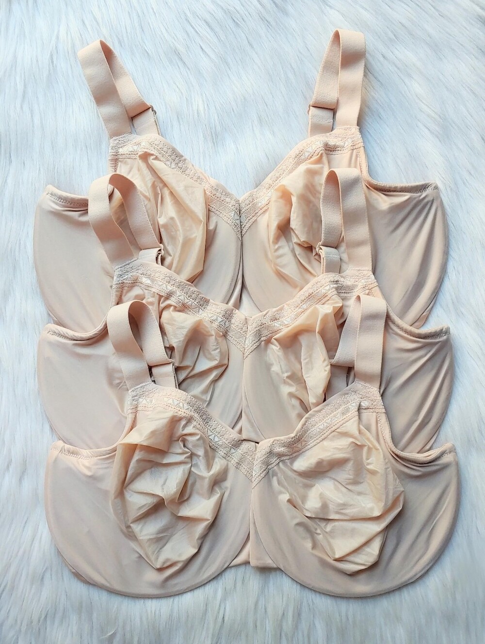 Wacoal Unlined Underwire Bras in Light Beige/ Nude/ Skin Tone, 40J, #855213